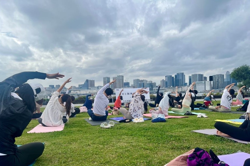 晴海フラッグ 「ヨガと海風でととのう日in 晴海ふ頭公園」の様子③（はるみライフ＋）