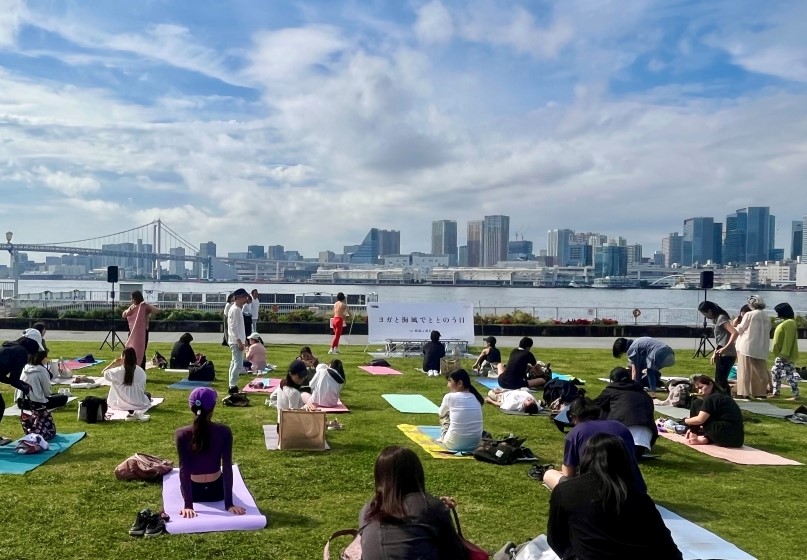 晴海フラッグ 「ヨガと海風でととのう日in 晴海ふ頭公園」の様子➁（はるみライフ＋）