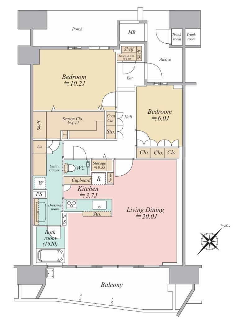 ②販売中の間取り図（はるみライフプラス）住戸見学