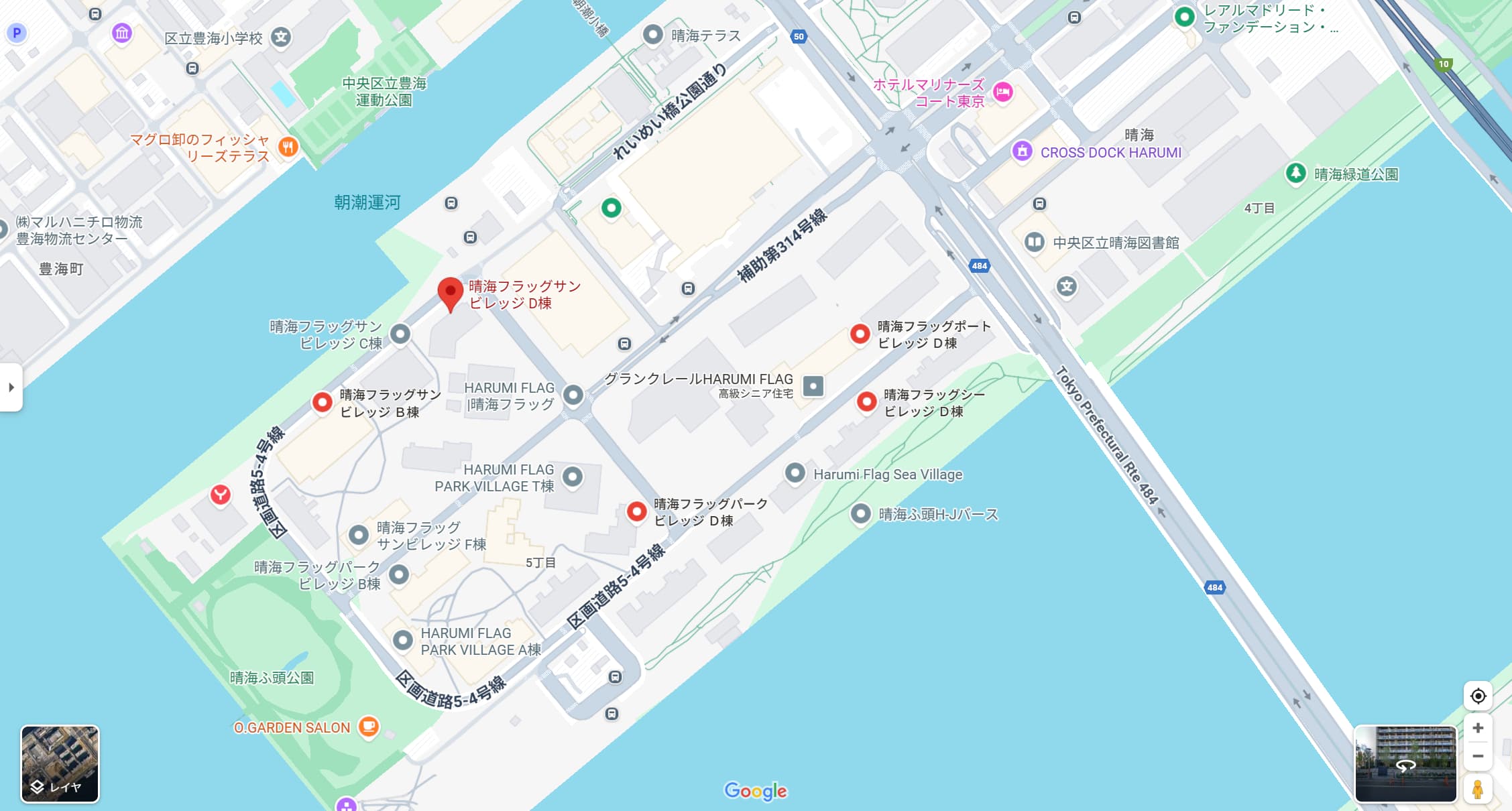 ①サンヴィレッジの地図（はるみライフプラス）