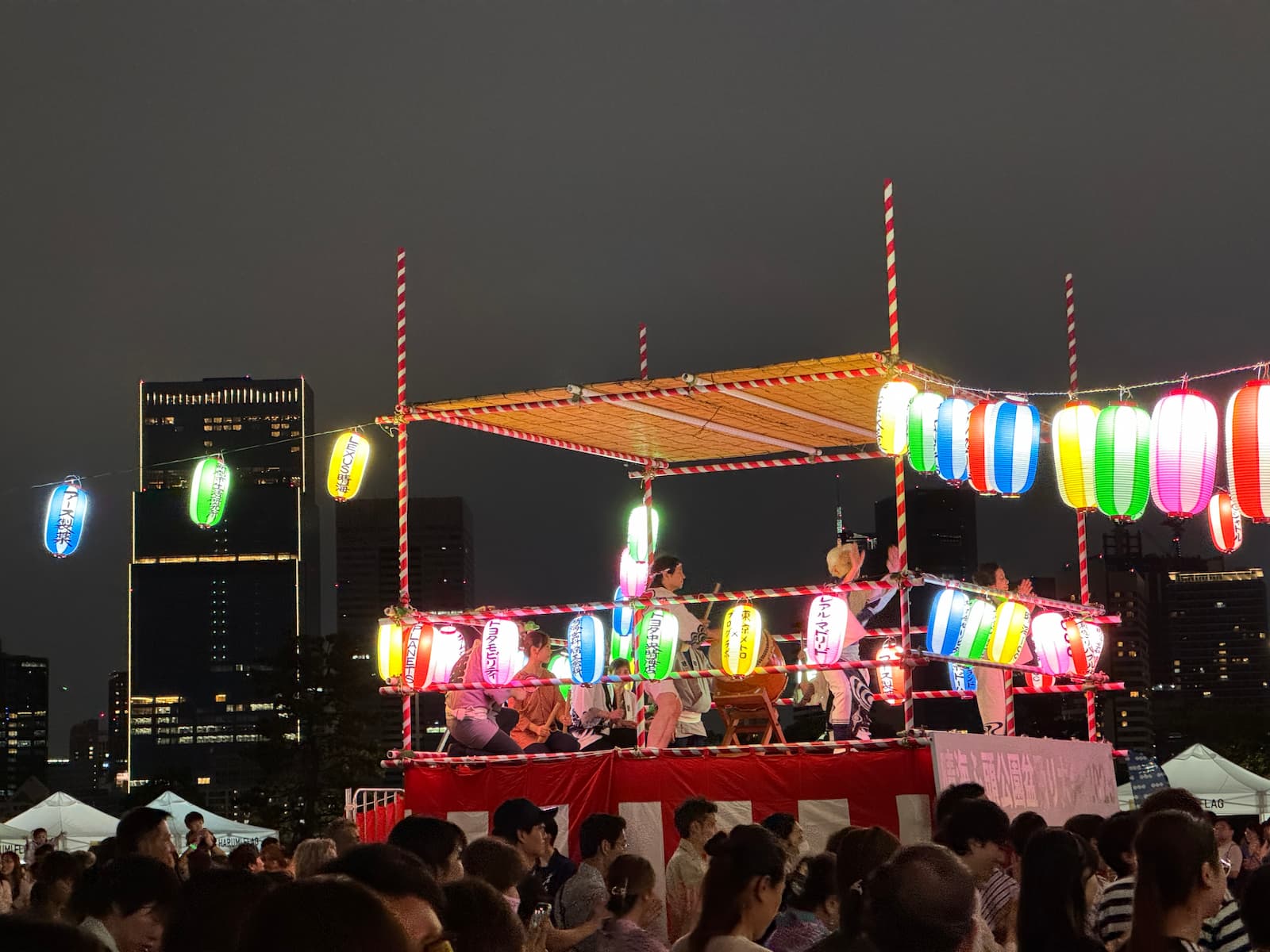 晴海フラッグ 第1回晴海ふ頭公園盆踊り大会の様子➁（はるみライフ＋）