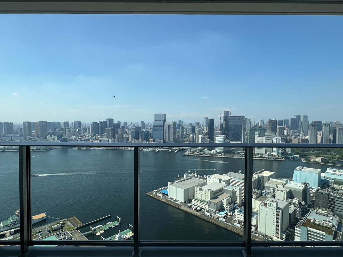 晴海フラッグT棟の賃貸（リビングらの眺望）はるみライフプラス