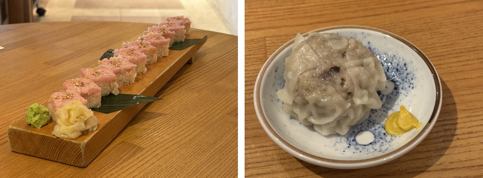 晴海フラッグ 魚金大食堂のトロタクロング寿司と手造り焼売（はるみライフ＋）