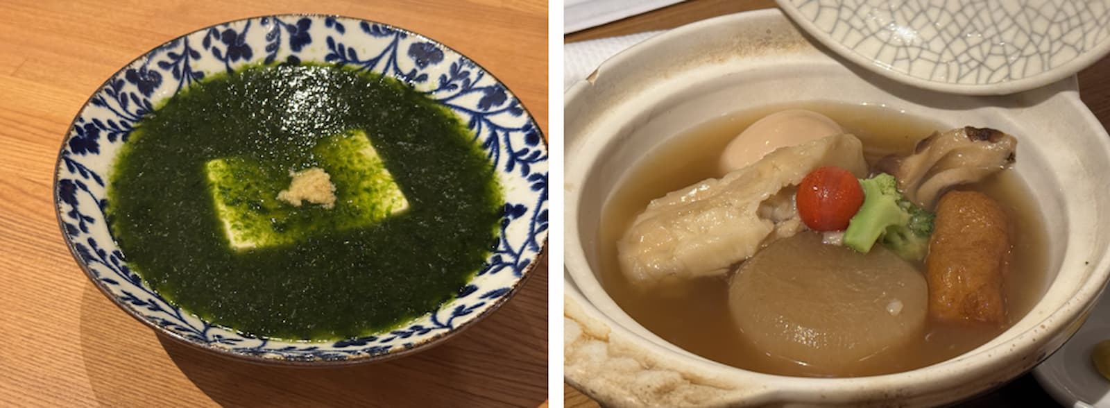 晴海フラッグ 魚金大食堂の青のり豆腐とおでん盛り合わせ（はるみライフ＋）