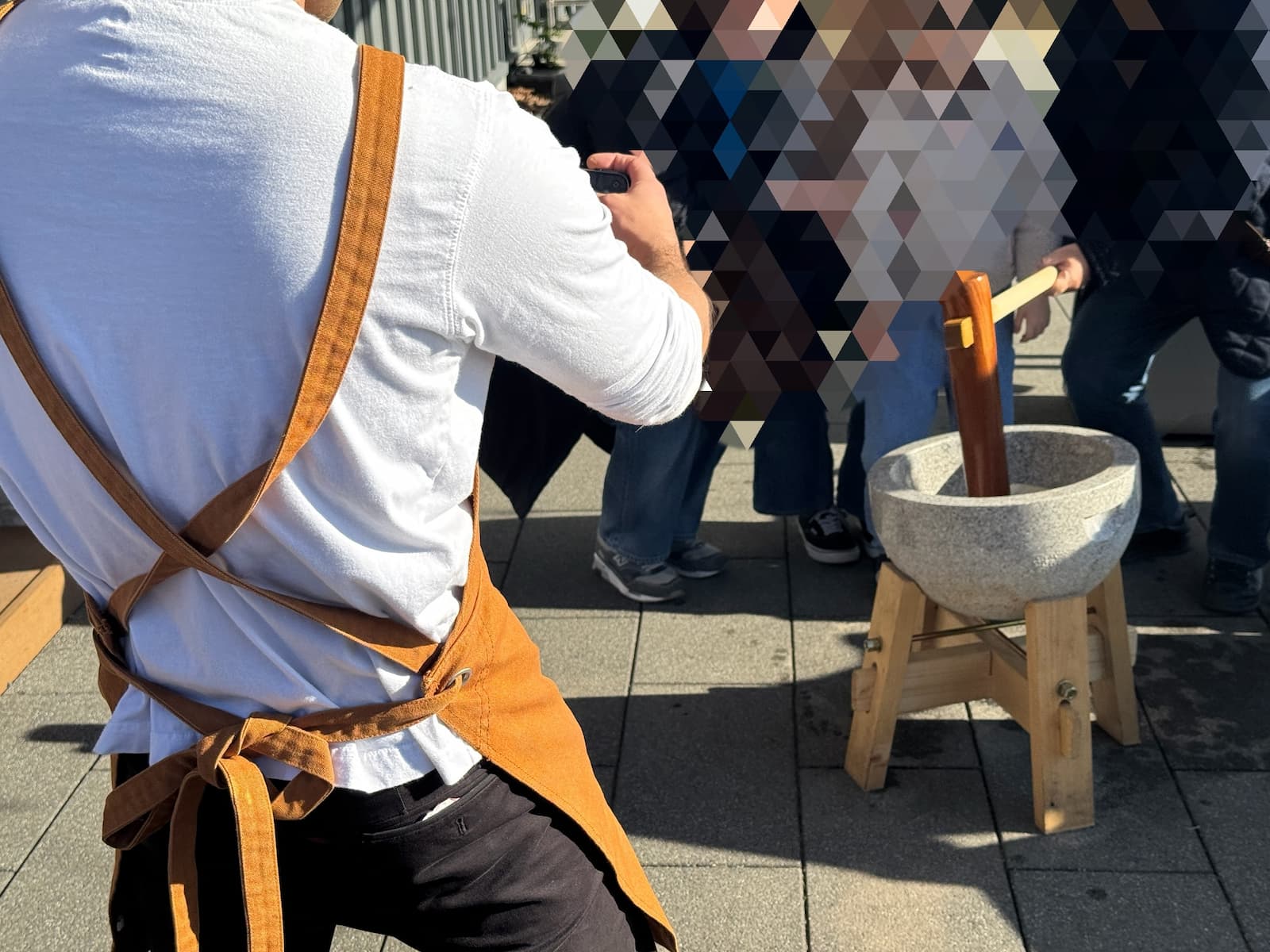 晴海フラッグ 新春餅つき体験会の様子③（はるみライフ＋）