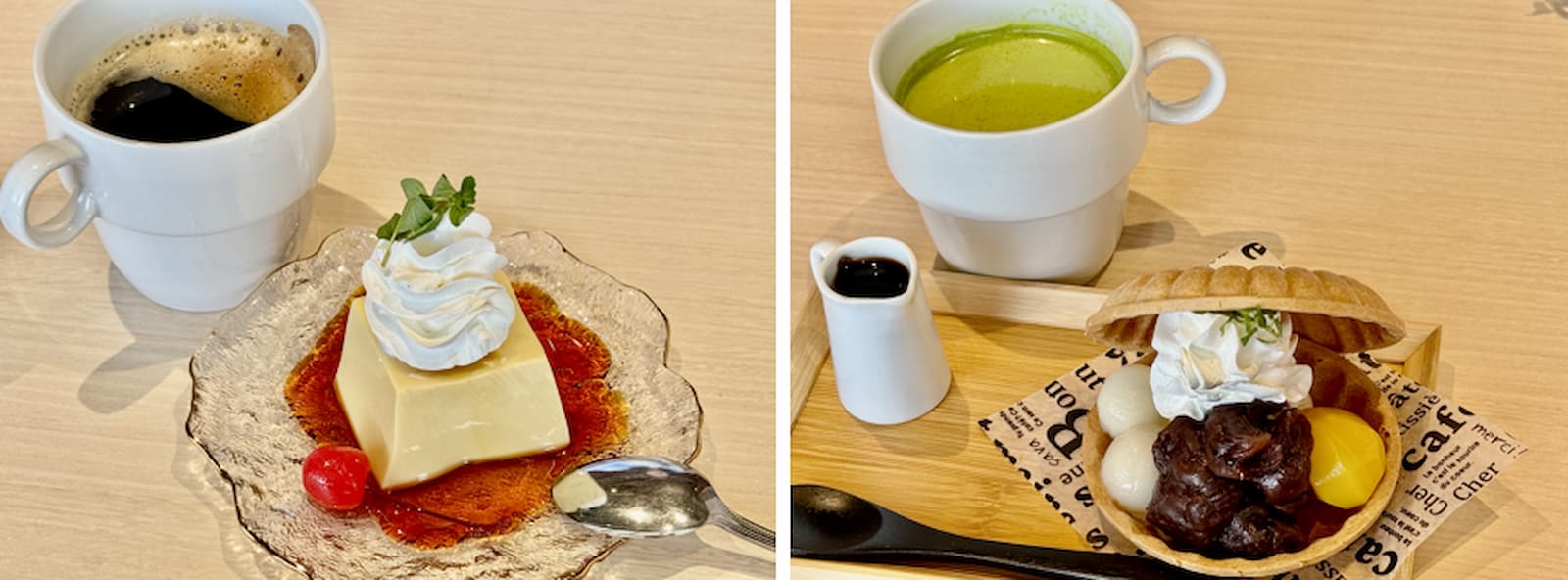 晴海フラッグ 「Haru-Meets（はるみーつ」のプリンと最中パフェ（はるみライフプラス）