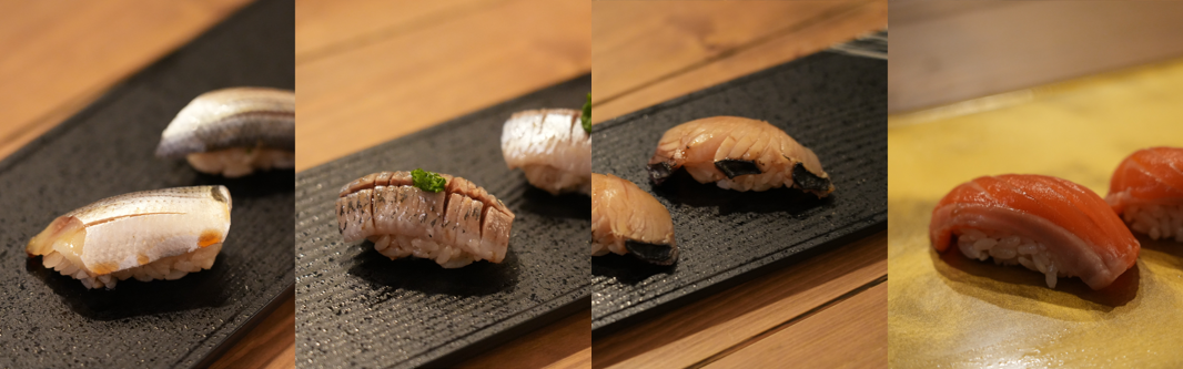 晴海フラッグ 「SUSHI WIZ」の握りずし①（はるみライフ＋）