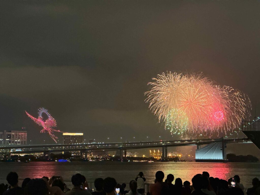 開演間近！STAR ISLANDの花火とドローンショーを晴海から観覧しよう（はるみライフプラス）3
